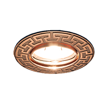 Светильник встраиваемый Италмак Afina 51 1 18 литой поворот. MR16 состаренная медь  IT8396 картинка 